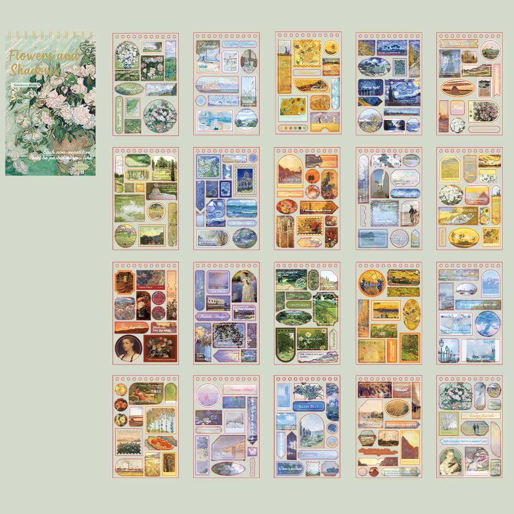Art Gallery Stickers book