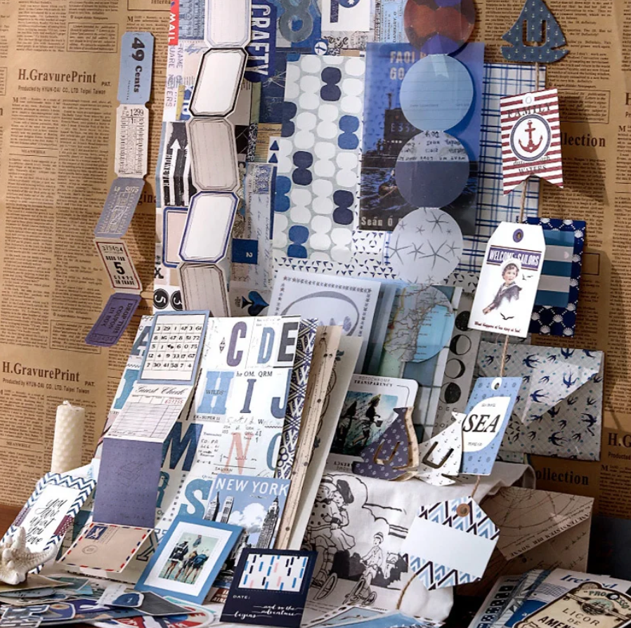 88 pcs Vintage Scrapbooking set