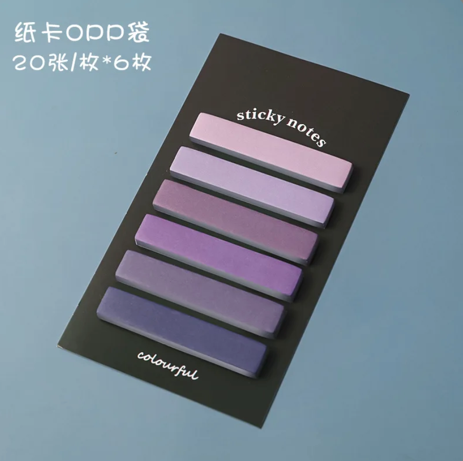 120 pcs/pack Gradient Color Sticky Notes