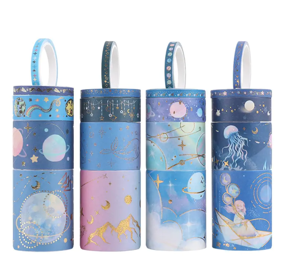 20 Rolls Per Box Cosmic Gold Washi Tape