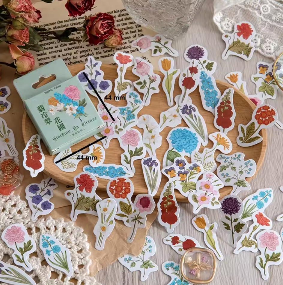 46 pcs/box Paper Stickers