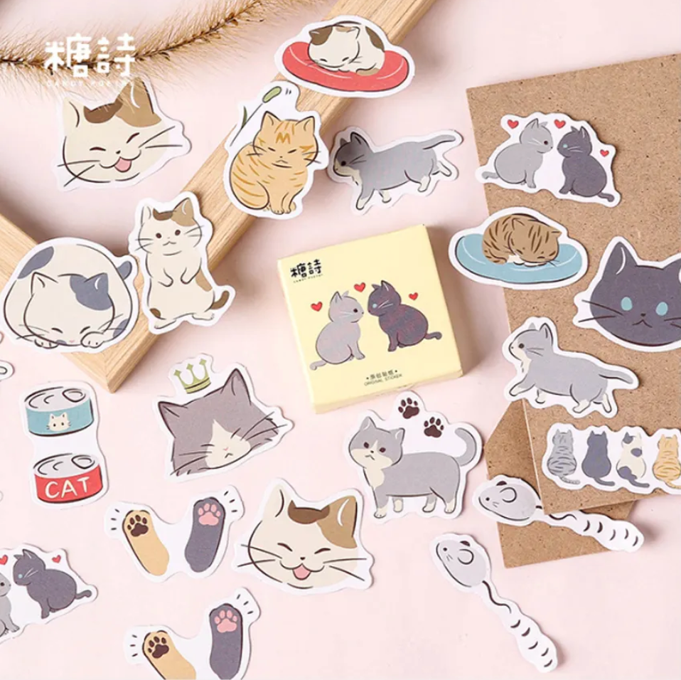 46 pcs/box Paper Stickers