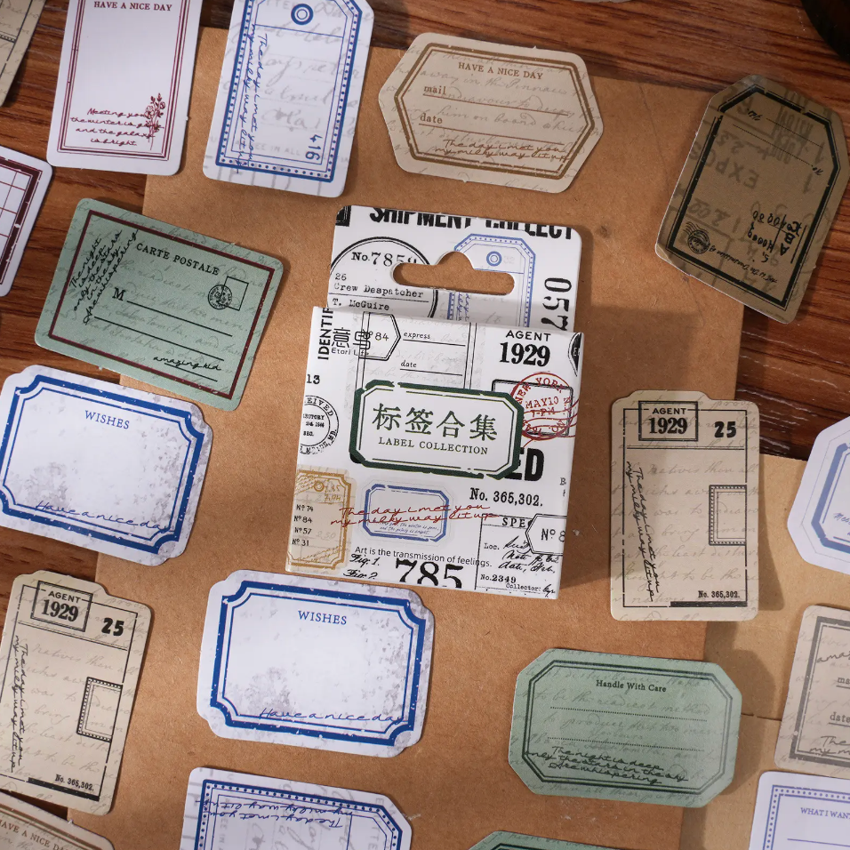46 pcs/box Paper Stickers
