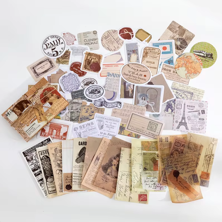 60 pcs per box Retro scrapbooking set