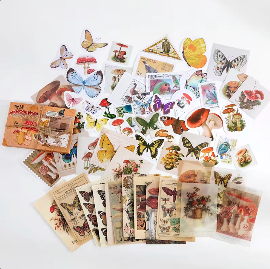 60 pcs per box Retro scrapbooking set