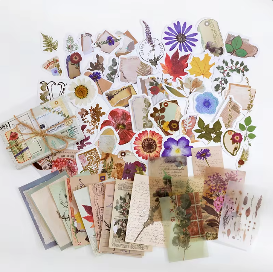 60 pcs per box Retro scrapbooking set
