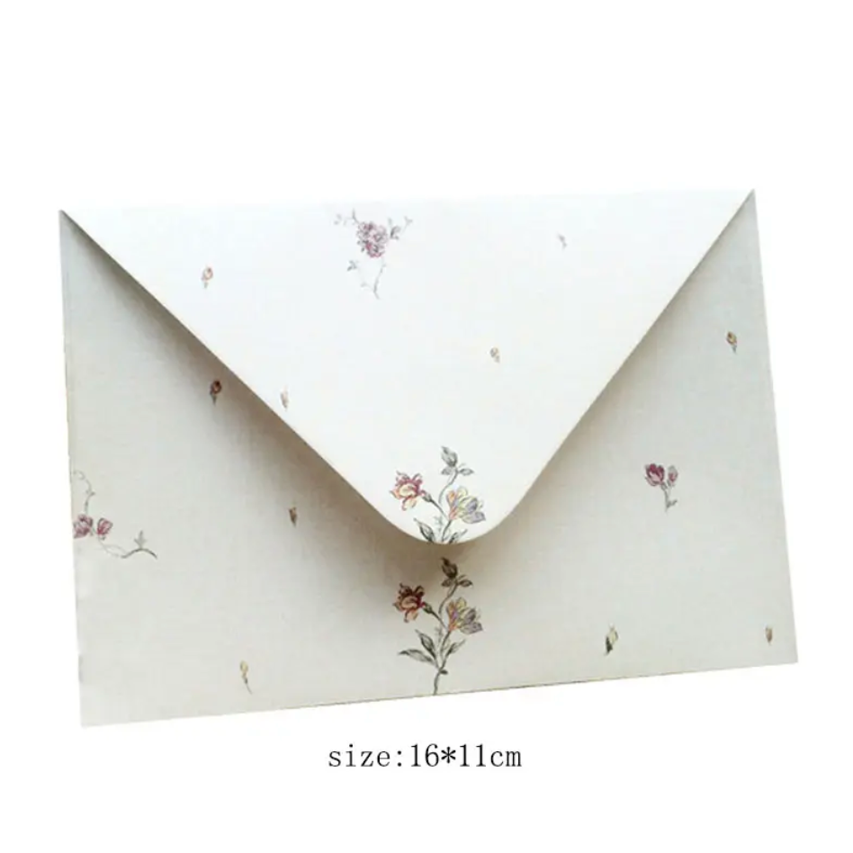 Classic Vintage Flower paper envelope