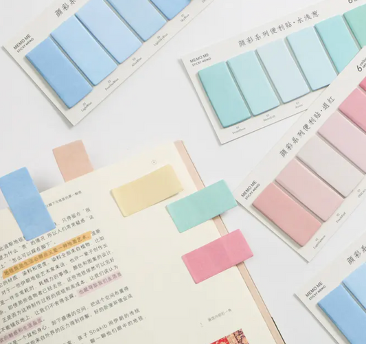 pastel colors paper sticky notes