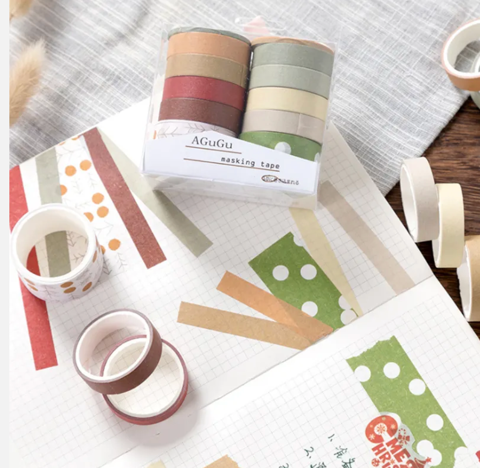 10 Roll per pack Washi Tapes