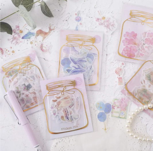 40 pcs/pack kawaii flower stickers