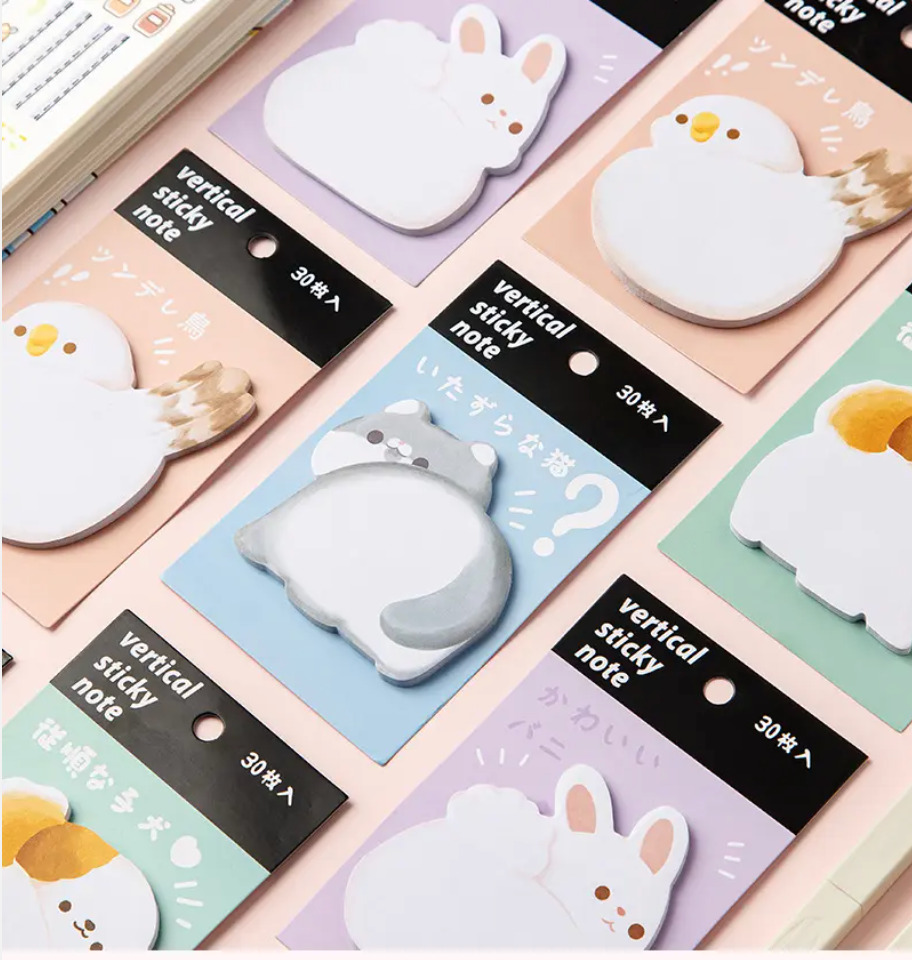 30pieces/pack cute animals sticky note