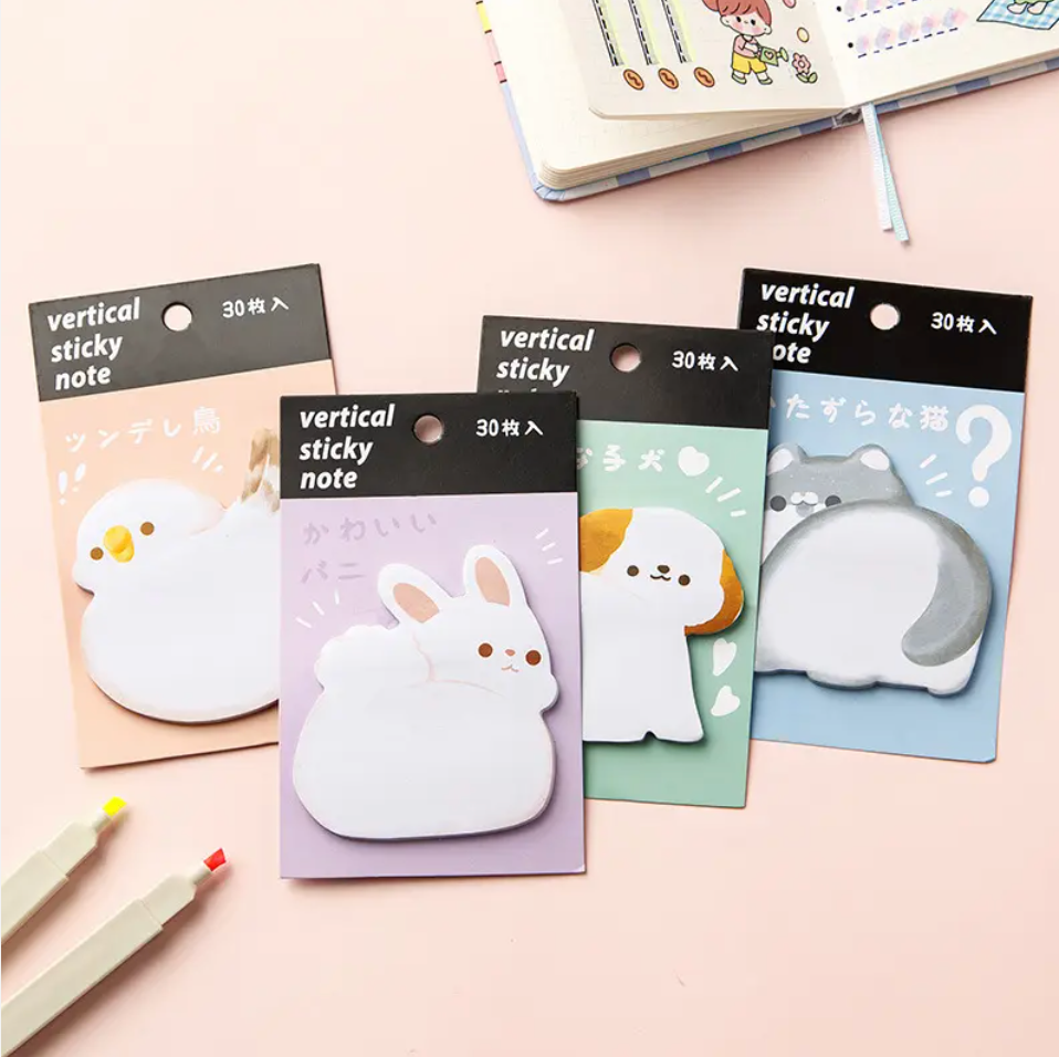 30pieces/pack cute animals sticky note