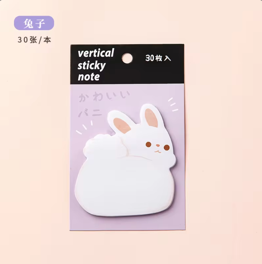 30pieces/pack cute animals sticky note