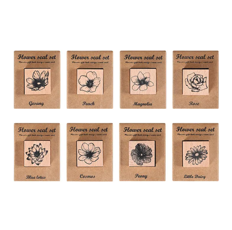 Flowers stamps & ink pads