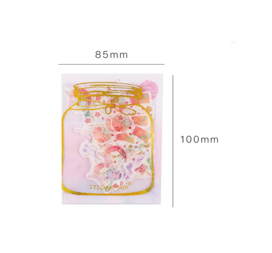 40 pcs/pack kawaii flower stickers